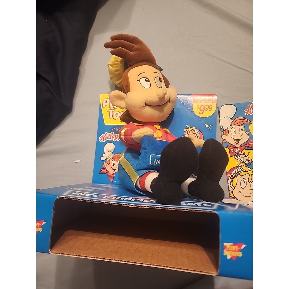 New Kelloggs POP from Rice Krispies (Snap, Crackle  Pop) Plush Doll 10" HTF RARE